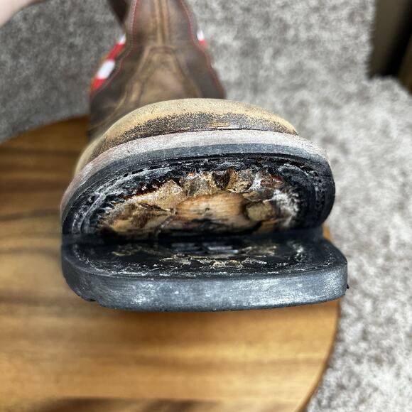 Mens Size 11 EW Wolverine Rancher Claw Wellington Work Boots American Flag READ - Picture 13 of 13